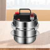Maxbell Mini Pressure Cooker 304 Stainless Steel Pot for Household Family Restaurant 1.6L