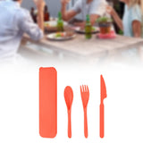 Maxbell Camping Cutlery Set Utensils for Family Gatherings Barbecue Kitchen Supplies red