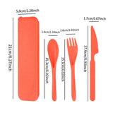 Maxbell Camping Cutlery Set Utensils for Family Gatherings Barbecue Kitchen Supplies red