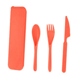 Maxbell Camping Cutlery Set Utensils for Family Gatherings Barbecue Kitchen Supplies red