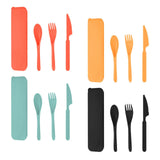 Maxbell Camping Cutlery Set Utensils for Family Gatherings Barbecue Kitchen Supplies red