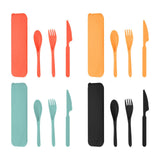 Maxbell Camping Cutlery Set Utensils for Family Gatherings Barbecue Kitchen Supplies red