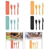 Maxbell Camping Cutlery Set Utensils for Family Gatherings Barbecue Kitchen Supplies red