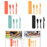 Maxbell Camping Cutlery Set Utensils for Family Gatherings Barbecue Kitchen Supplies red