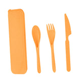 Maxbell Camping Cutlery Set Utensils for Family Gatherings Barbecue Kitchen Supplies orange