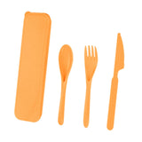 Maxbell Camping Cutlery Set Utensils for Family Gatherings Barbecue Kitchen Supplies orange