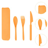 Maxbell Camping Cutlery Set Utensils for Family Gatherings Barbecue Kitchen Supplies orange