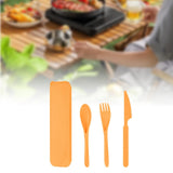 Maxbell Camping Cutlery Set Utensils for Family Gatherings Barbecue Kitchen Supplies orange
