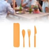 Maxbell Camping Cutlery Set Utensils for Family Gatherings Barbecue Kitchen Supplies orange