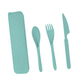 Maxbell Camping Cutlery Set Utensils for Family Gatherings Barbecue Kitchen Supplies green
