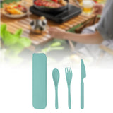 Maxbell Camping Cutlery Set Utensils for Family Gatherings Barbecue Kitchen Supplies green
