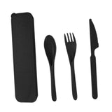 Maxbell Camping Cutlery Set Utensils for Family Gatherings Barbecue Kitchen Supplies black