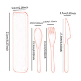 Maxbell Camping Cutlery Set Utensils for Family Gatherings Barbecue Kitchen Supplies black