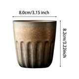 Maxbell Japanese Coffee Cup High Temperaturefiring Restaurants Gift Cafes Coffee Mug gold