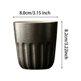Maxbell Japanese Coffee Cup High Temperaturefiring Restaurants Gift Cafes Coffee Mug black