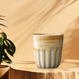 Maxbell Japanese Coffee Cup High Temperaturefiring Restaurants Gift Cafes Coffee Mug yellow