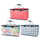 Maxbell Cooler Bag with Leakproof Liner with Sturdy Handles for Catering Picnic Work Red