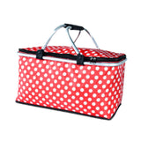 Maxbell Cooler Bag with Leakproof Liner with Sturdy Handles for Catering Picnic Work Red