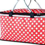 Maxbell Cooler Bag with Leakproof Liner with Sturdy Handles for Catering Picnic Work Red