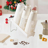 Maxbell Bathroom Cup Dispenser Decoration Paper Cup Dispenser for Office Bar Kitchen White Single Row