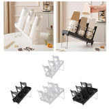 Maxbell Bathroom Cup Dispenser Decoration Paper Cup Dispenser for Office Bar Kitchen White Single Row