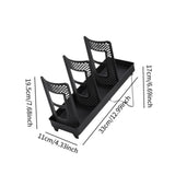 Maxbell Bathroom Cup Dispenser Decoration Paper Cup Dispenser for Office Bar Kitchen Black Single Row