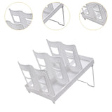 Maxbell Bathroom Cup Dispenser Decoration Paper Cup Dispenser for Office Bar Kitchen White Double Row
