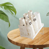 Maxbell Bathroom Cup Dispenser Decoration Paper Cup Dispenser for Office Bar Kitchen White Double Row