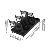 Maxbell Bathroom Cup Dispenser Decoration Paper Cup Dispenser for Office Bar Kitchen Black Double Row