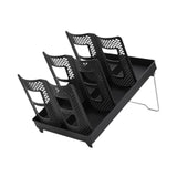 Maxbell Bathroom Cup Dispenser Decoration Paper Cup Dispenser for Office Bar Kitchen Black Double Row