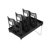 Maxbell Bathroom Cup Dispenser Decoration Paper Cup Dispenser for Office Bar Kitchen Black Double Row