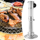 Maxbell BBQ Exhaust Pipe Grill Smoke Pipe Straight Exhaust Pipe for Grill Commercial Silver