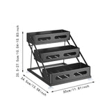 Maxbell Spice Rack 3 Tiers Kitchen Display Shelf for Living Room Tabletop Restaurant