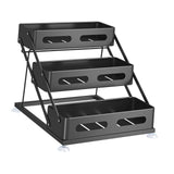 Maxbell Spice Rack 3 Tiers Kitchen Display Shelf for Living Room Tabletop Restaurant