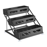 Maxbell Spice Rack 3 Tiers Kitchen Display Shelf for Living Room Tabletop Restaurant