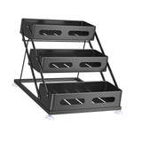 Maxbell Spice Rack 3 Tiers Kitchen Display Shelf for Living Room Tabletop Restaurant