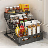 Maxbell Spice Rack 3 Tiers Kitchen Display Shelf for Living Room Tabletop Restaurant