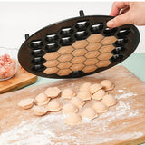 Maxbell Russian Dumpling Maker Easy to Clean Ravioli Maker for Ravioli Pies Dumpling black