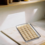 Maxbell Dumplings Organizer Case Easy to Clean Freezing Tray for Pasta Biscuits Meat without lid