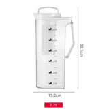 Maxbell Cold Brew Coffee Maker Iced Coffee Brewer for Lemon Water Kitchens Household 2.2L