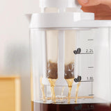 Maxbell Cold Brew Coffee Maker Iced Coffee Brewer for Lemon Water Kitchens Household 2.2L