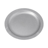 Maxbell Dinner Plate Dia 22cm Rustproof Metal Dish Plate for Picnic Barbecues Hiking