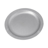 Maxbell Dinner Plate Dia 22cm Rustproof Metal Dish Plate for Picnic Barbecues Hiking
