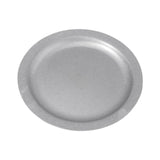 Maxbell Dinner Plate Dia 22cm Rustproof Metal Dish Plate for Picnic Barbecues Hiking