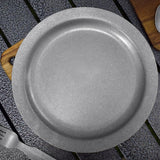 Maxbell Dinner Plate Dia 22cm Rustproof Metal Dish Plate for Picnic Barbecues Hiking