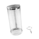 Maxbell Grill Basket Cage Portable Rolling Grilling Net for Gathering Campfire Party