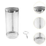 Maxbell Grill Basket Cage Portable Rolling Grilling Net for Gathering Campfire Party