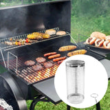 Maxbell Grill Basket Cage Portable Rolling Grilling Net for Gathering Campfire Party