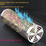 Maxbell Grill Basket Cage Portable Rolling Grilling Net for Gathering Campfire Party