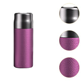 Maxbell Insulated Water Bottle with Lid Hammered Drinkware for Office Fitness Father pink